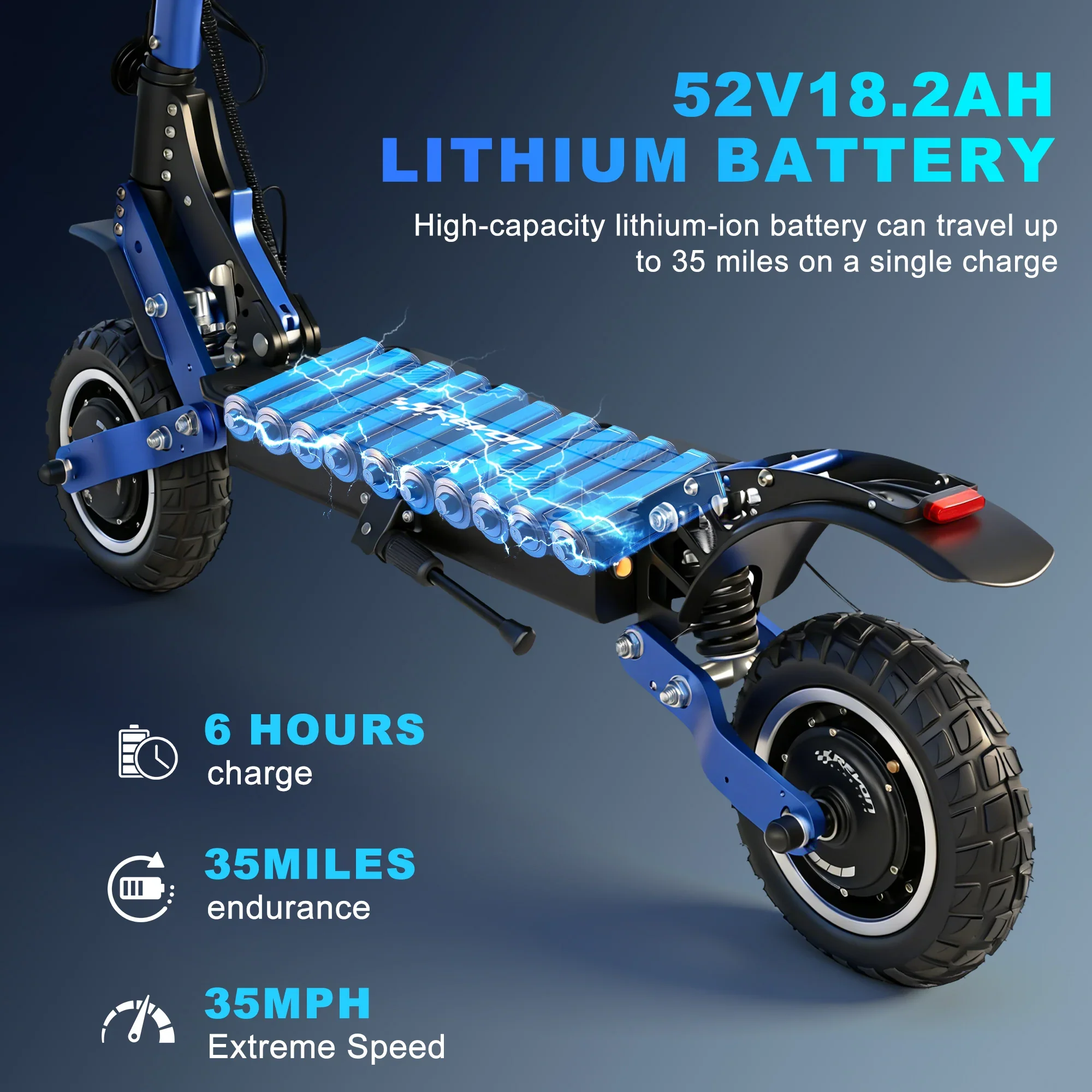 Solar - Revon H1 Electric Scooter view 4